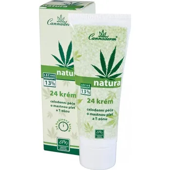 Pleťový krém Cannaderm Natura 24 krém na mastnou pleť 75 g