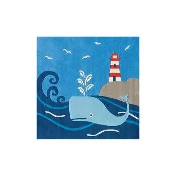 Koberec Arte Espina Spirit-Glowy Velryba 3096/53 130 x 130 cm