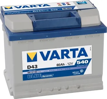 Autobaterie Varta Blue Dynamic D43 12V 60Ah 540A
