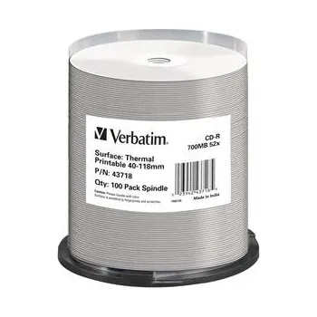 Optické médium Verbatim CD-R 100 Pack 52x 700MB