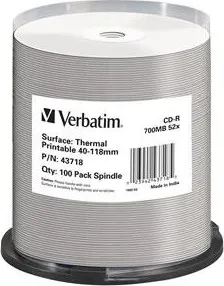 Verbatim CD-R 100 Pack 52x 700MB