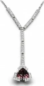 Náhrdelník Šperkový diamantový náhrdelník s brazilským turmalínem 585/8,13gr J-21617-12 J-21617-12