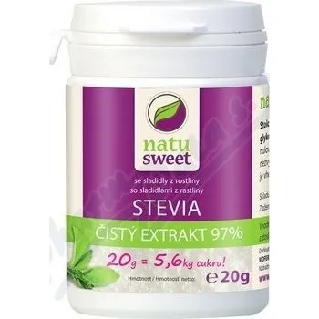 Sladidlo Stevia Natusweet čistý extrakt 97 % 20 g