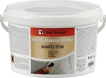 Omítka Vnitřní štuková omítka QUARTZ Štuk Den Braven 00202RL 14 kg bílá
