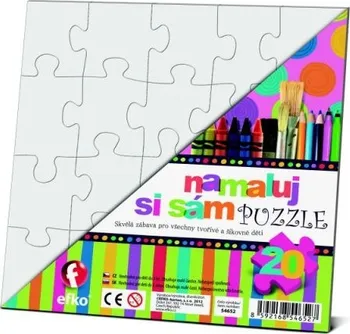 puzzle Efko Namaluj si sám puzzle čtverec 20 dílků