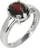 prsten Silvego stříbrný oblíbený prsten s přírodním granátem 8x10mm RSG36247