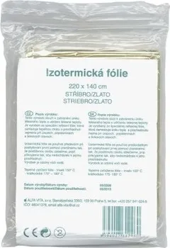 Lékárnička Izotermická folie Fixaplast 220x140 stříb./zlato