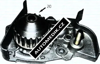 Vodní pumpa motoru Vodní čerpadlo SKF (SK VKPC86216)