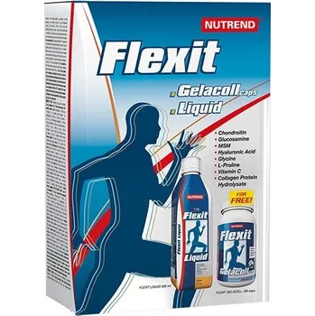 Kloubní výživa Recenze Nutrend Flexit Liquid 500 ml + Flexit Gelacoll 180 cps.