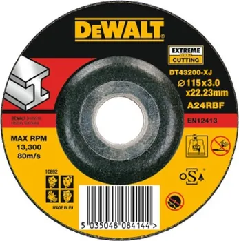 Řezný kotouč DeWALT řezný kotouč Extreme na kov vypouklý 125-22.2-3 mm