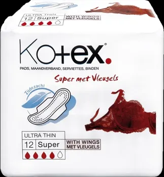 Hygienické vložky KOTEX Pads vložky Ultra Super Plus (12 ks) 