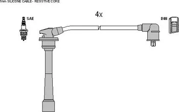 Zapalovací kabel Sada zapalovacích kabelů STARLINE (ZK 8594)