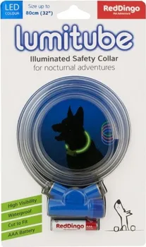 Obojek pro psa Red Dingo Lumitube LED modrý