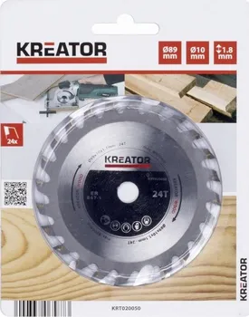 Pilový kotouč KREATOR KRT020050 Pilový kotouč na dřevo 89 mm, 24 Z