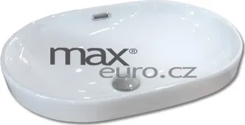 Umyvadlo Umyvadlo keramické oválné polozápustné do desky PESARO ovál koupelnové designové