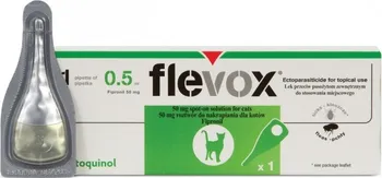 Antiparazitikum pro kočku Vétoquinol Flevox Spot On pro kočky 0,5 ml