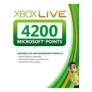Xbox Live 4200 Microsoft Points Xbox 360