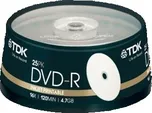 TDK DVD-R 4,7 GB 16x Printable 25 cake