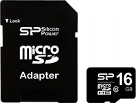 Silicon Power microSDHC 16 GB Class 10 + SD adaptér (SP016GBSTH010V10SP)