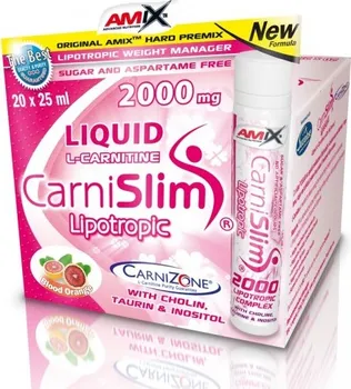 Spalovač tuku Amix CarniSlim Lipotropic 20 x 25 ml