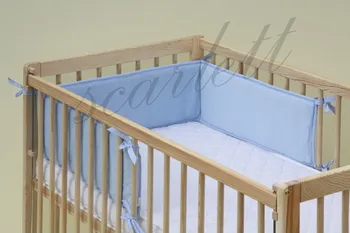 Příslušenství pro dětskou postel a kolébku Scarlett ochranný límec froté Scarlett Modrý