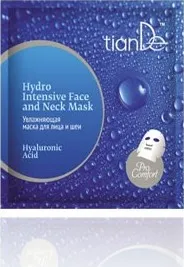 Pleťová maska tianDe Hydratující maska na obličej a krk Hyaluronová kyselina 1ks 