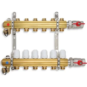 rozdělovač topení Novaservis Rozdělovač s regulačními, termostatickými a mechanickými ventily