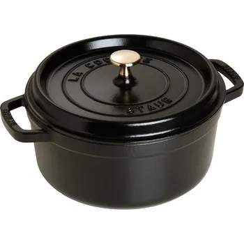 Staub kulatý hrnec černý, 24 cm