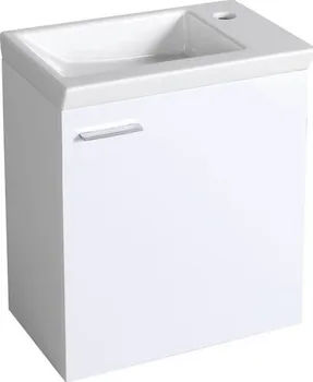 Koupelnový nábytek ZOJA umyvadlová skříňka 44x50x23,5cm, pravá, bílá
