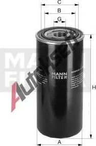 Olejový filtr Filtr olejový MANN (MF W11102/28)
