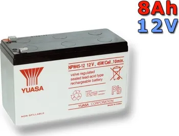 Záložní baterie Staniční (záložní) baterie YUASA NPW45-12, 8Ah, 12V