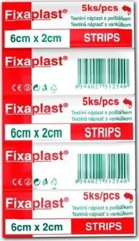 Náplast Náplast Fixaplast strip 6 x 2 cm 5 ks