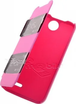 Náhradní kryt pro mobilní telefon Forcell pouzdro S-View pro HTC Desire 310 - růžová 