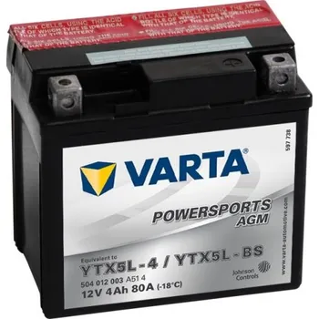 Motobaterie Varta YTX5L-BS 12V 4Ah