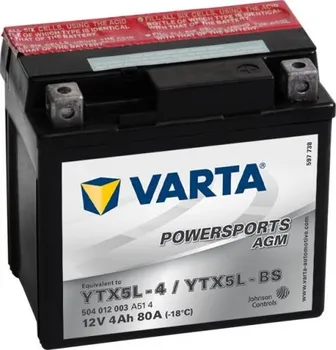 Motobaterie Varta YTX5L-BS 12V 4Ah