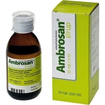 Lék na kašel, rýmu a nachlazení Ambrosan 15mg/5ml Sirup 100 ml