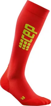 Dámské ponožky CEP dámské běžecké podkolenky ultralight - bílá / zelená II 