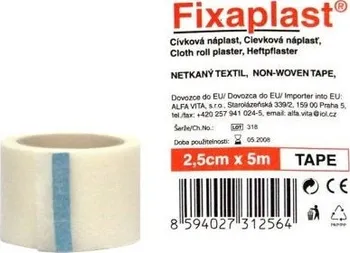 Náplast Náplast Fixaplast cívka 2.5cmx5m