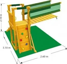 Doplněk pro dětské hřiště Jungle Gym Bridge Module