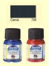 Speciální výtvarná barva Barvy na textil NERCHAU TEXTILE ART 142706 - černá