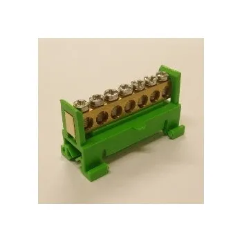 PE 7 - zelený Nulovací a rozbočovací můstek 7x16 - zelený