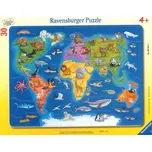 Ravensburger Mapa světa se zvířaty 30…