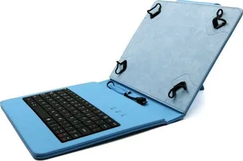 Pouzdro na tablet C-Tech PROTECT pouzdro univerzální s klávesnicí pro 8" tablety, FlexGrip (NUTKC-02L) modrá