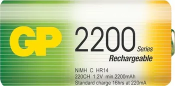 Článková baterie Nabíjecí baterie GP NiMH 2200 mAh R14 (C)