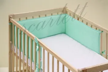 Příslušenství pro dětskou postel a kolébku Scarlett ochranný límec froté Scarlett zelený