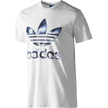 Pánské tričko Triko Adidas Oil Mix Petrol bílé