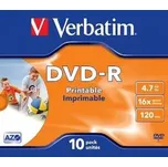 Verbatim DVD-R jewel case 10 4.7GB 16x…