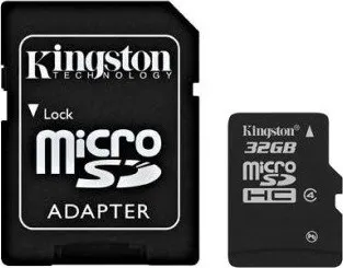 Paměťová karta Kingston Micro SDHC 4GB Class 4 + adaptér