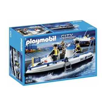 Stavebnice Playmobil Playmobil 5263 Celní hlídka na lodi