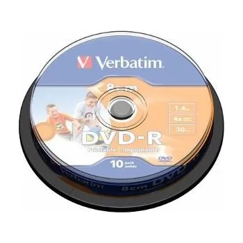 Optické médium Verbatim mini DVD-R 10 1.4GB 4x